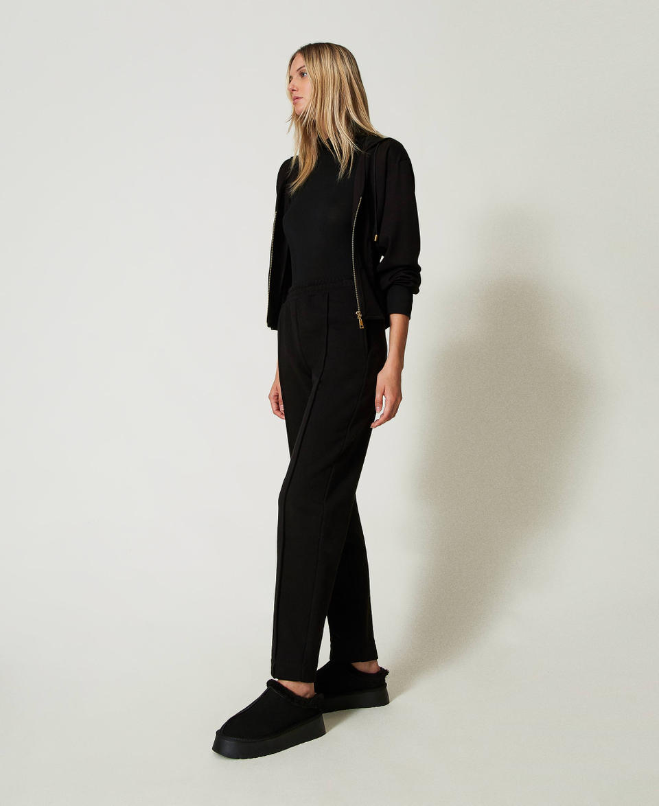 Twin Set Pantaloni a sigaretta in felpa Soddisfazione Garantita