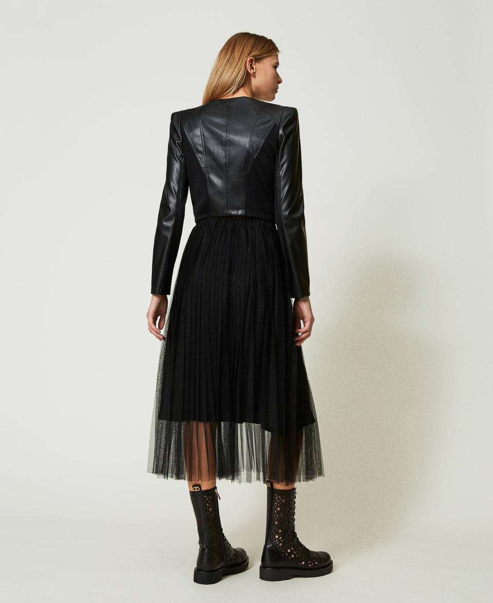 Twin Set Gonna longuette in tulle plissé Acquista Ora