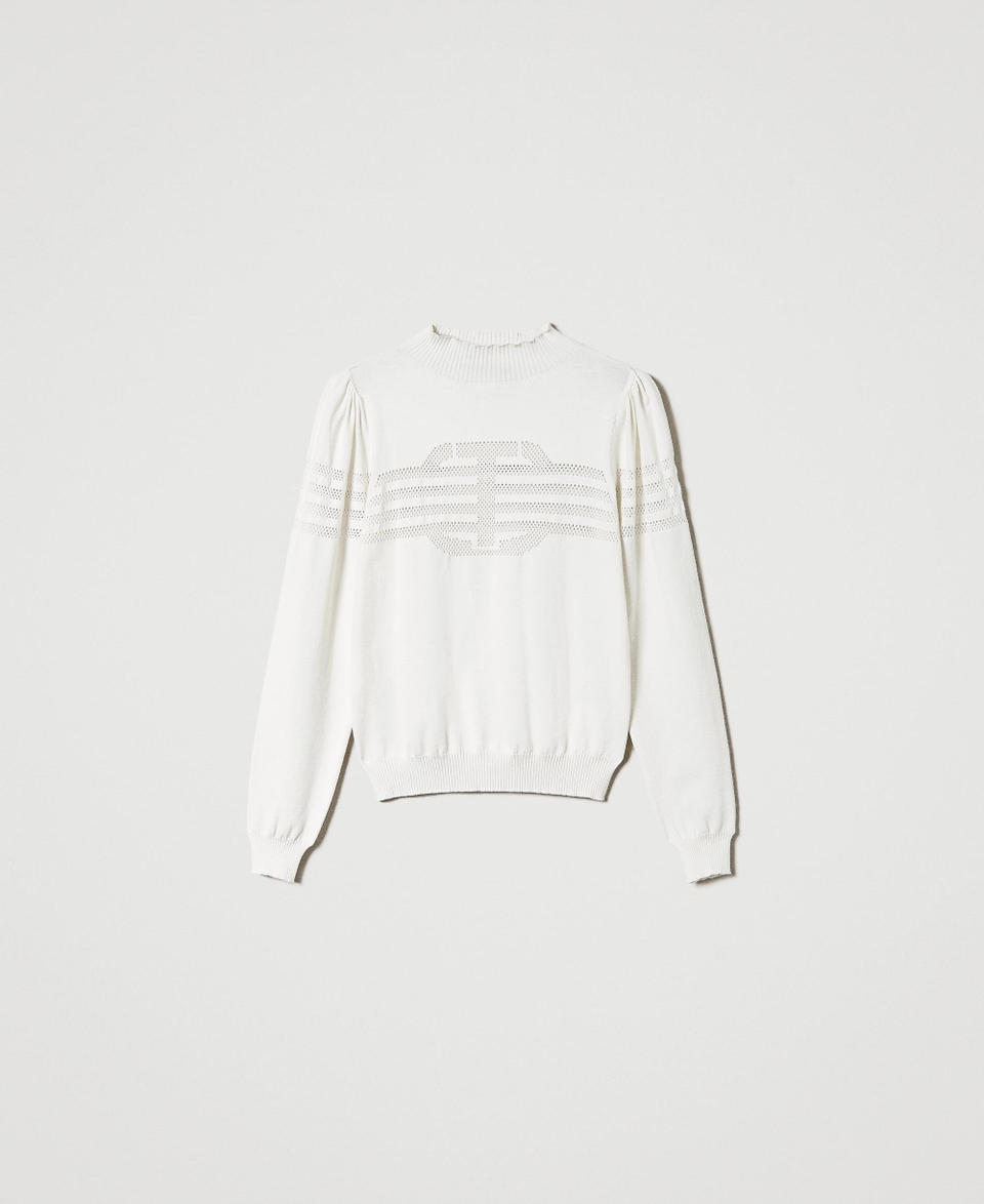 Twin Set Maglia lupetto con lavorazione Oval T Consegna Veloce