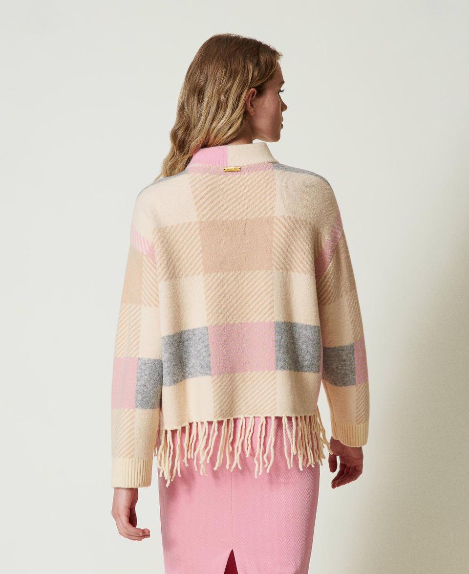 Twin Set Maglia jacquard con frange Shopping Online