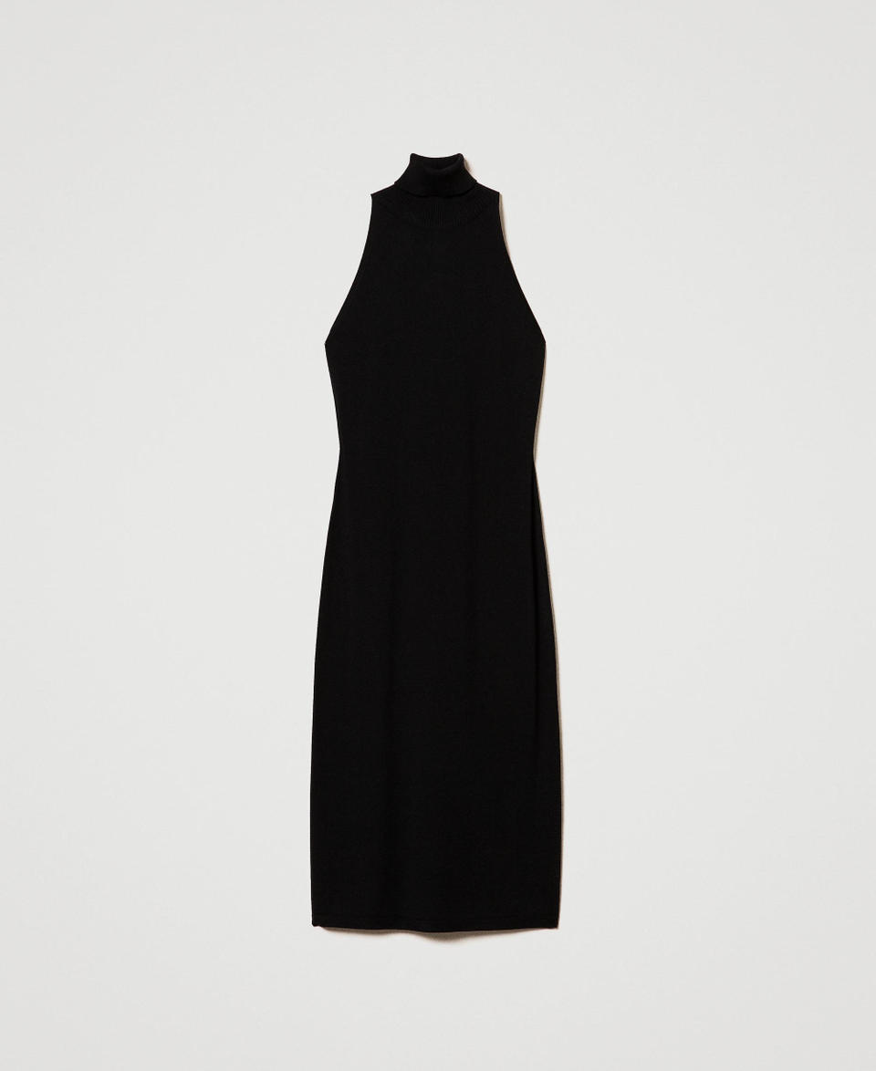 Twin Set Abito halter longuette in maglia Online