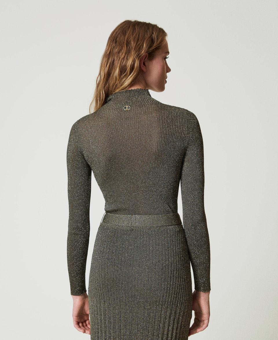 Twin Set Maglia lupetto in filato lurex Spedizione gratuita