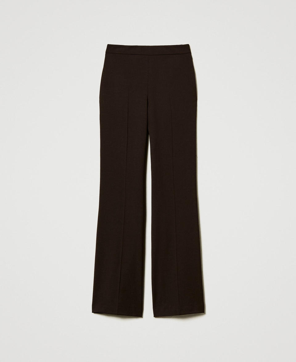 Twin Set Pantaloni a vita alta in lana stretch Comprane uno, ottenene uno gratis