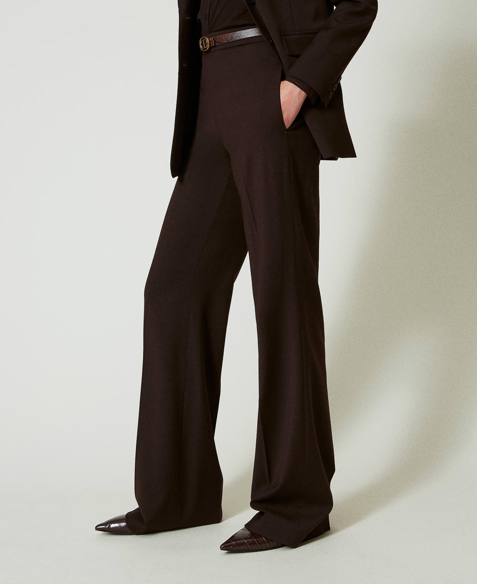 Twin Set Pantaloni a vita alta in lana stretch Comprane uno, ottenene uno gratis