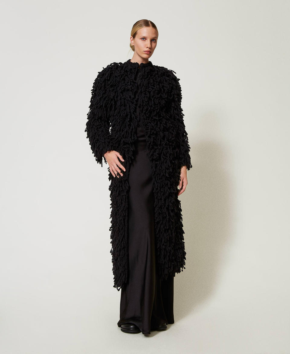 Twin Set Cappotto 'Elizabeth' in maglia bouclé Offerte giornaliere
