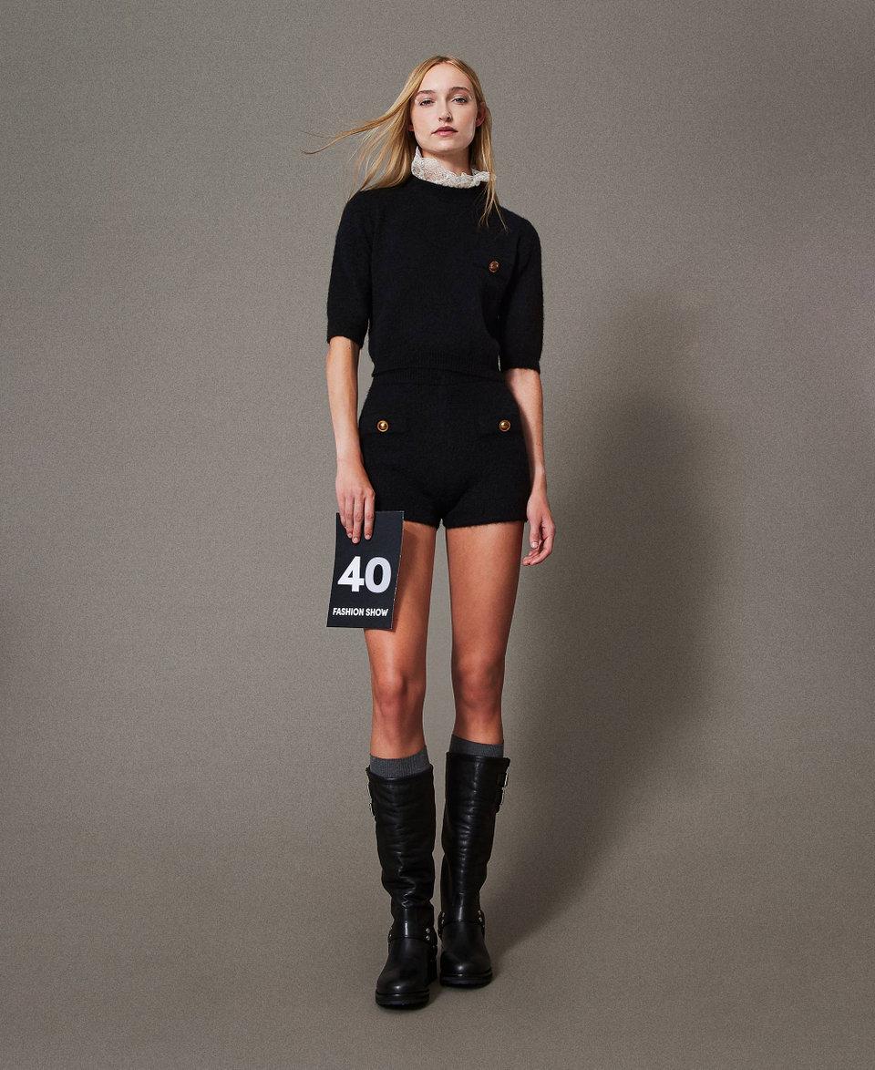 Twin Set Shorts 'Emily' in maglia misto mohair Ultimi tre giorni