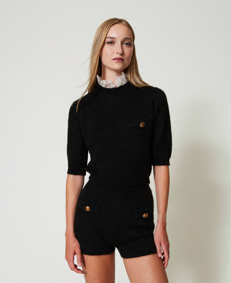 Twin Set Shorts 'Emily' in maglia misto mohair Ultimi tre giorni