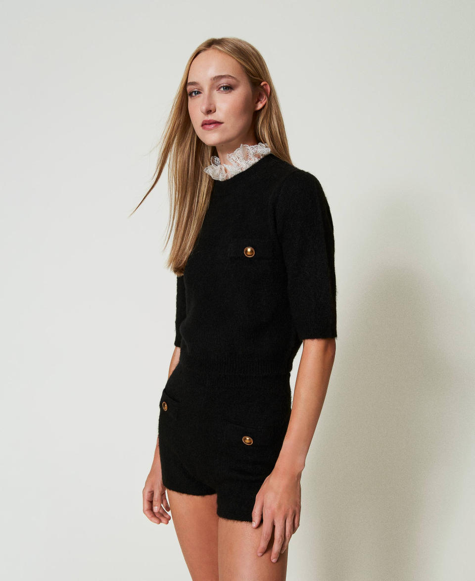 Twin Set Shorts 'Emily' in maglia misto mohair Ultimi tre giorni
