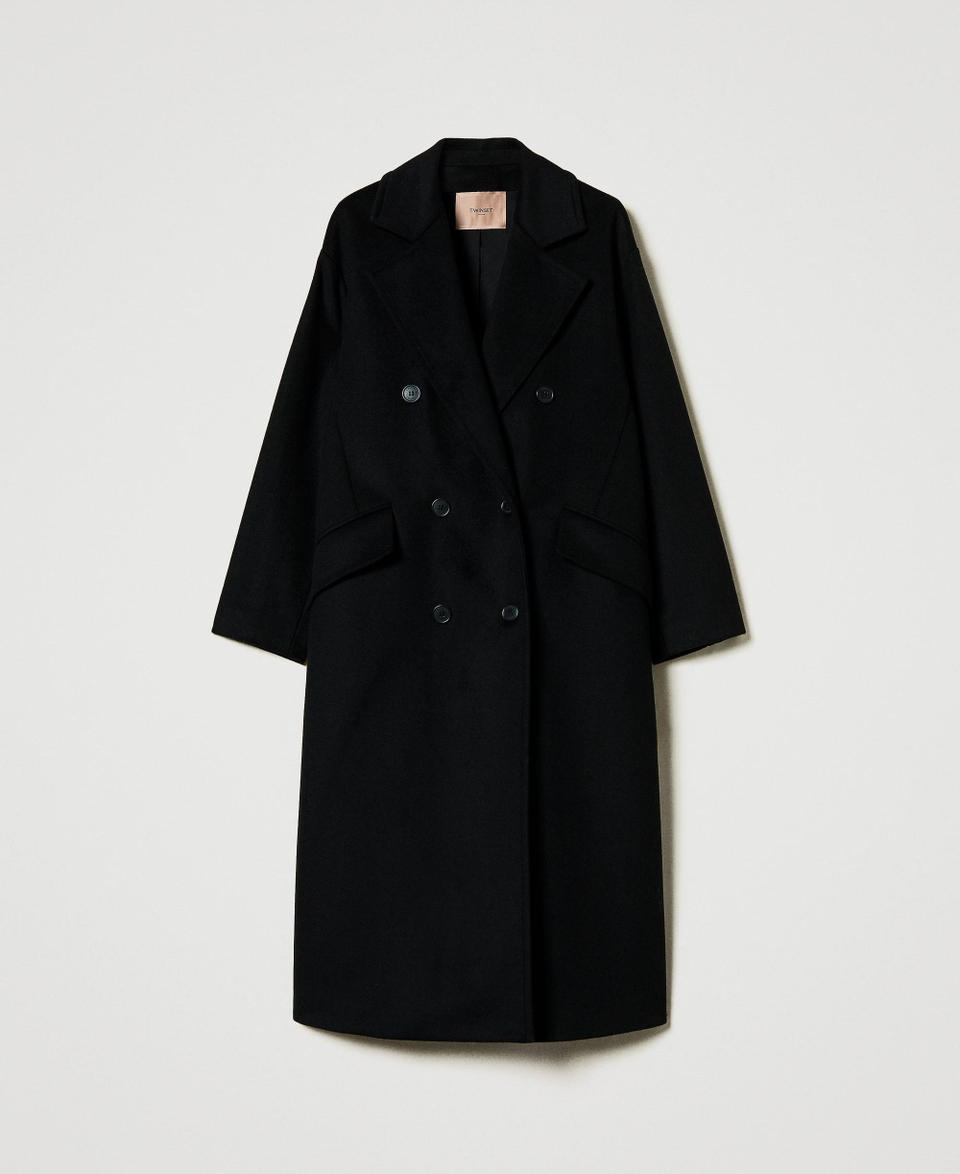 Twin Set Cappotto di linea morbida in misto lana Officina