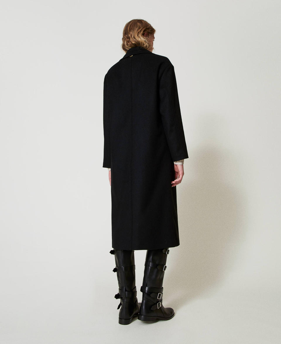 Twin Set Cappotto di linea morbida in misto lana Officina