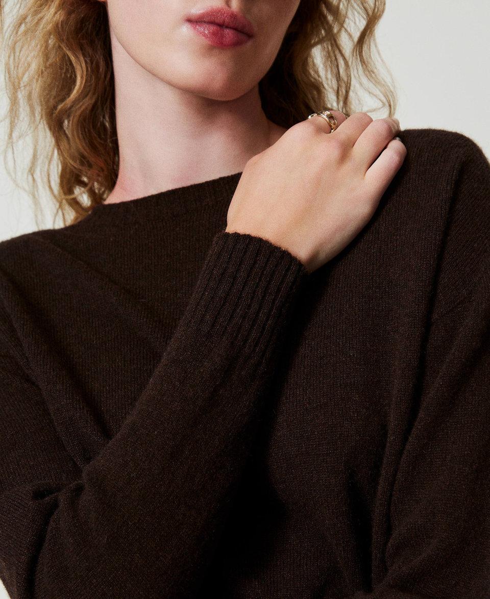 Twin Set Maglia girocollo in eco-cashmere In vendita