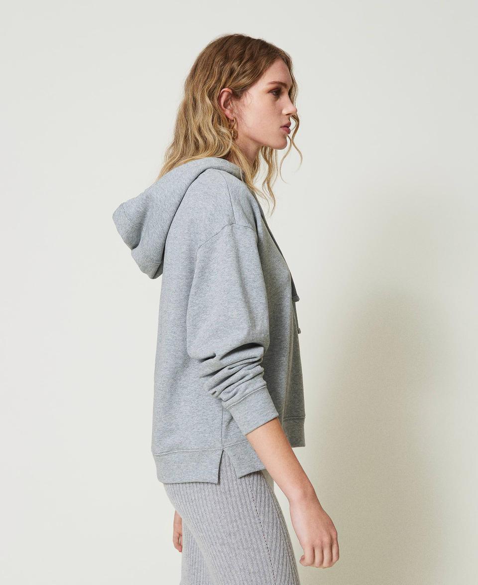 Twin Set Felpa over con charm Oval T Shopping Online