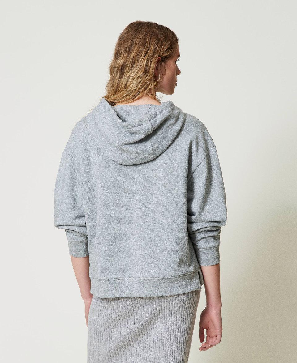 Twin Set Felpa over con charm Oval T Shopping Online