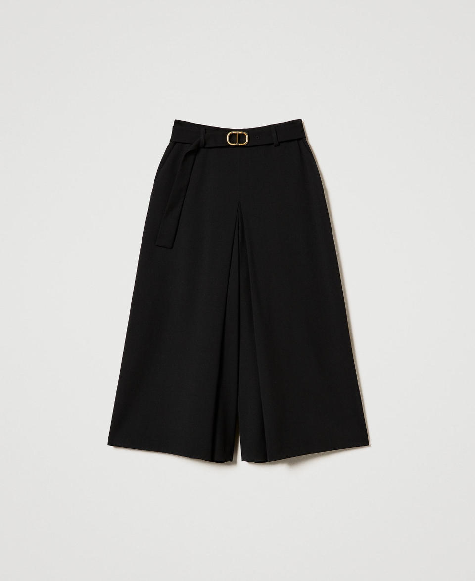 Twin Set Gonna pantalone in misto lana con cintura Convenienza