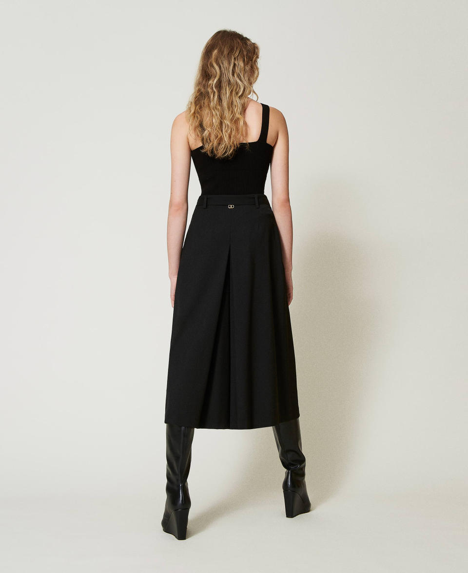 Twin Set Gonna pantalone in misto lana con cintura Convenienza