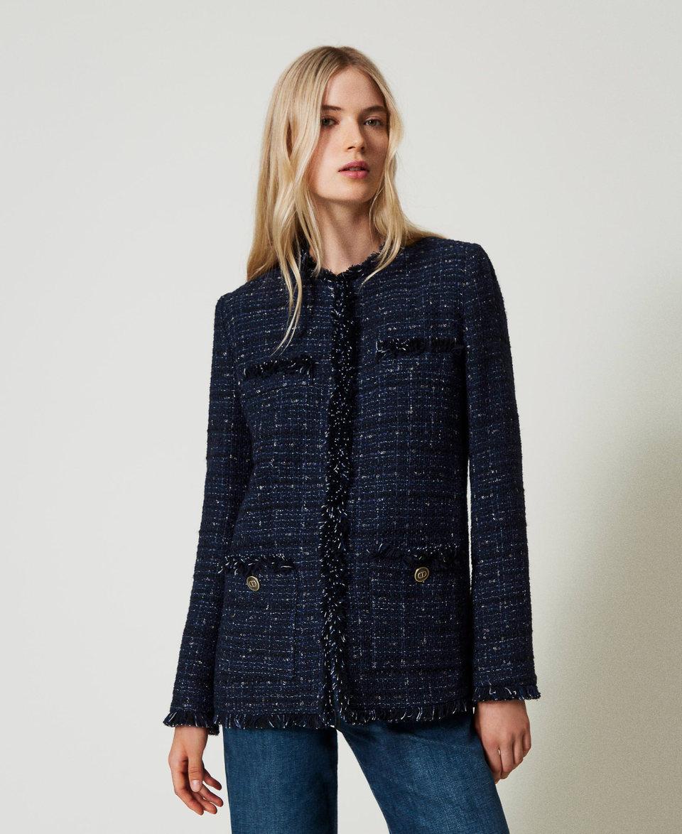 Twin Set Giacca bouclé con bottoni logati Presa