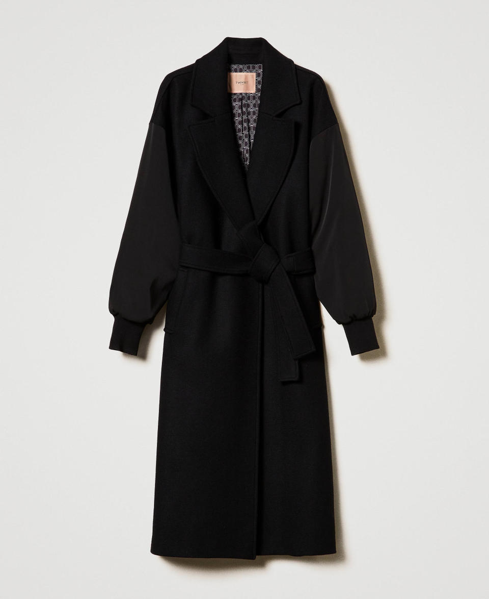 Twin Set Cappotto in panno di misto lana Hotsell