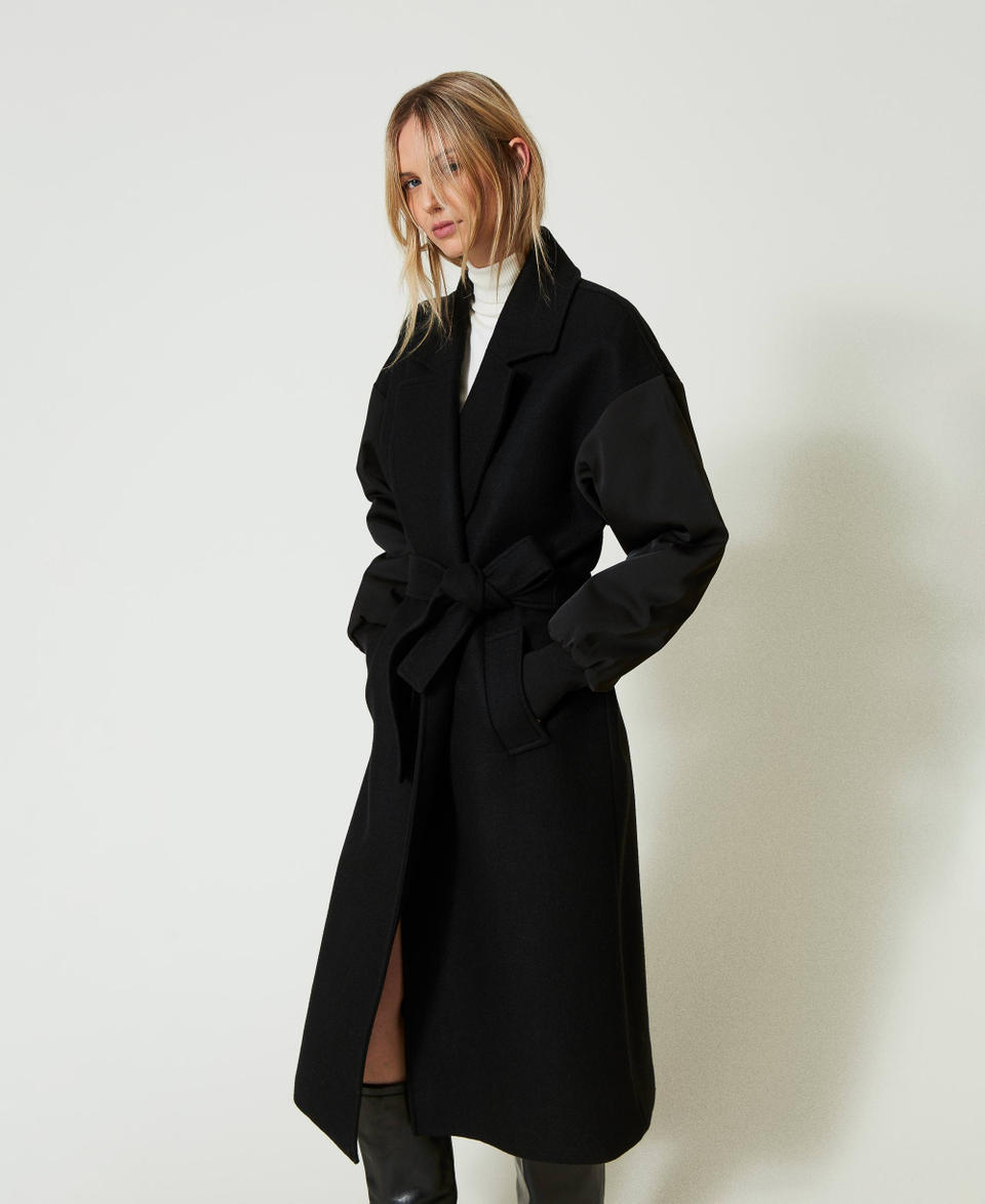 Twin Set Cappotto in panno di misto lana Hotsell