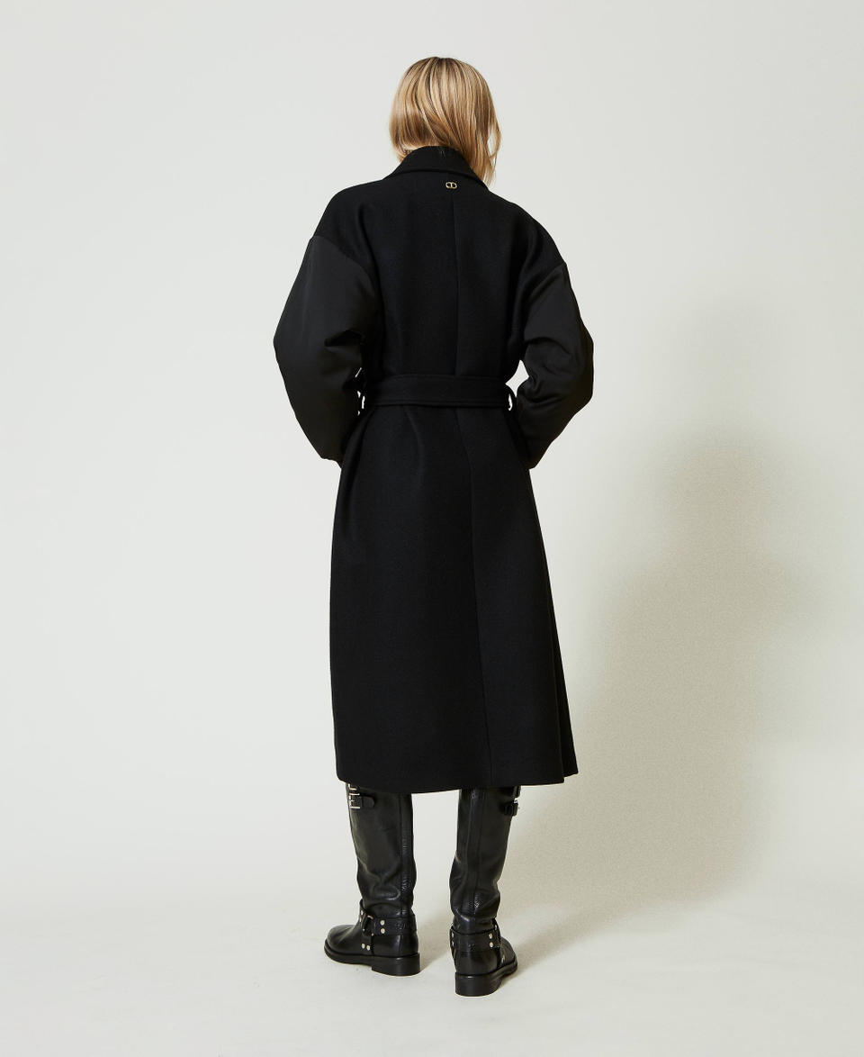 Twin Set Cappotto in panno di misto lana Hotsell