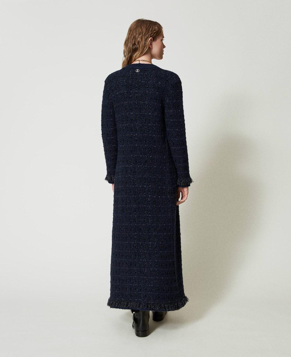 Twin Set Cardigan lungo jacquard check Vendita Calda
