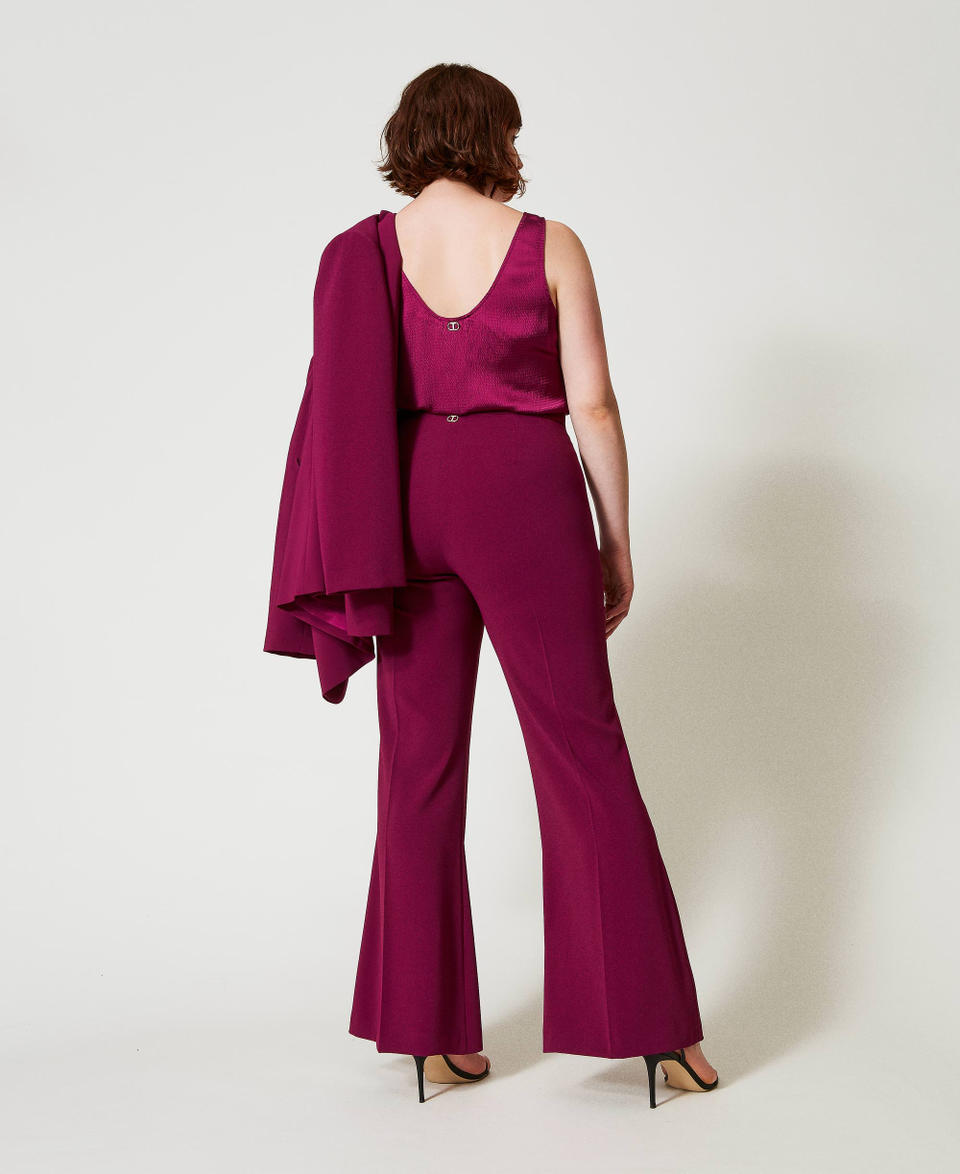 Twin Set Pantaloni flare con catena Oval T In Saldo