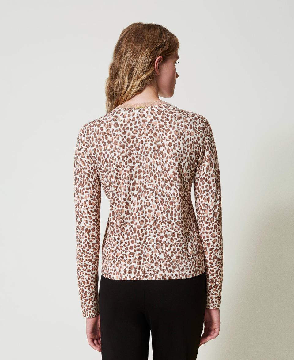 Twin Set Cardigan in maglia con stampa e pizzo Offerta speciale