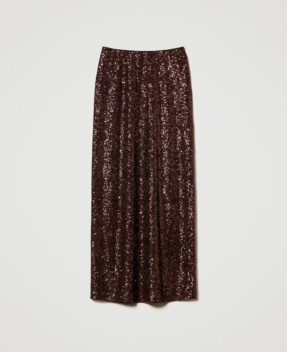 Twin Set Gonna lunga in full paillettes Latest fashion