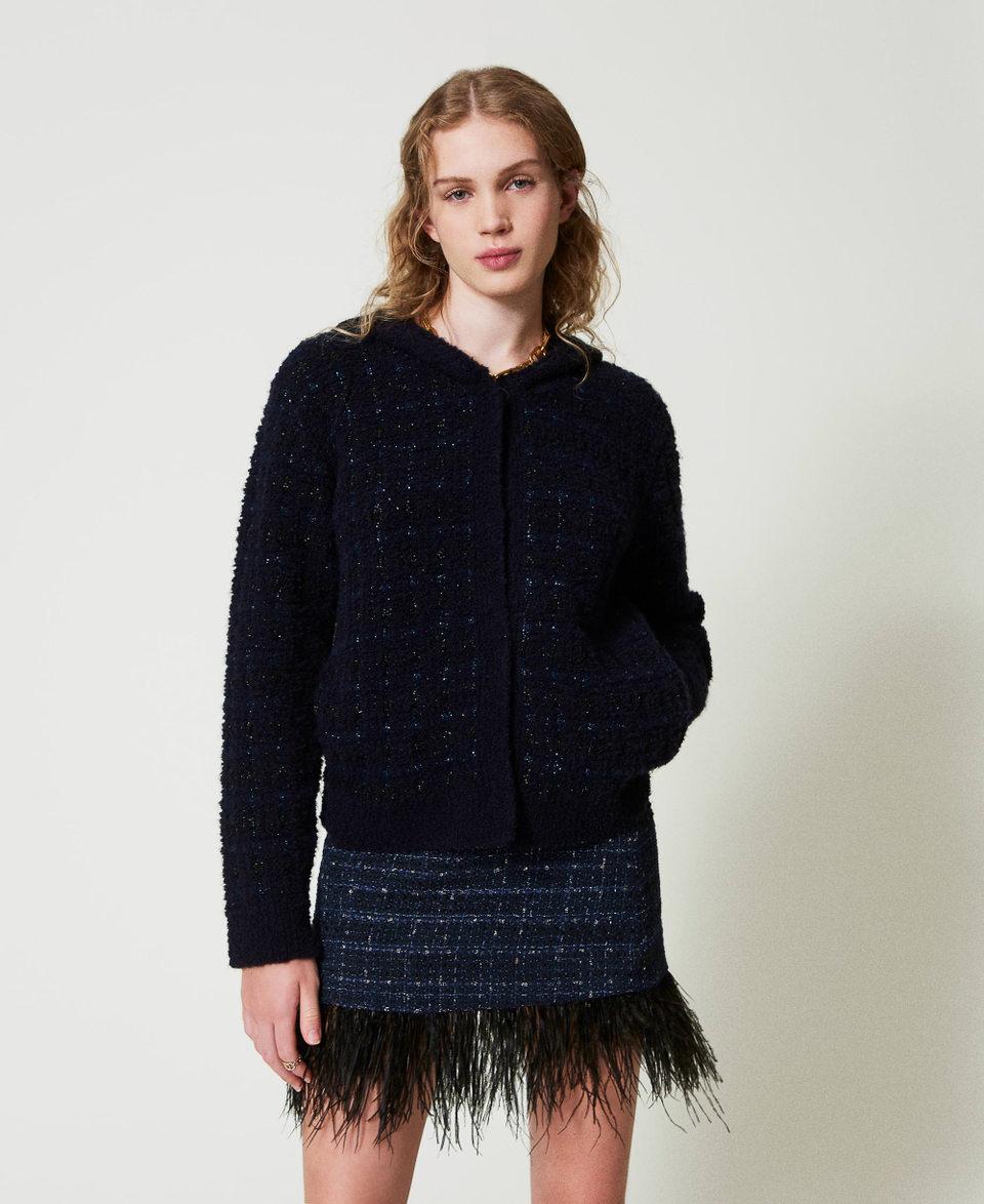 Twin Set Minigonna bouclé con piume Nuovi prodotti