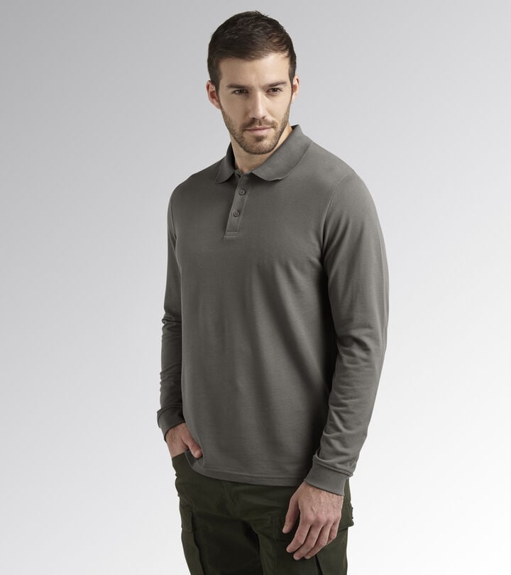 Utility Diadora POLO ML ATLANTIS ORGANIC Polo manica lunga da lavoro Economico