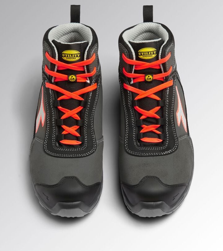 Utility Diadora SHARK STA IMP LEAT MID S3S FO SR SC ESD Scarpa antinfortunistica alta Italia