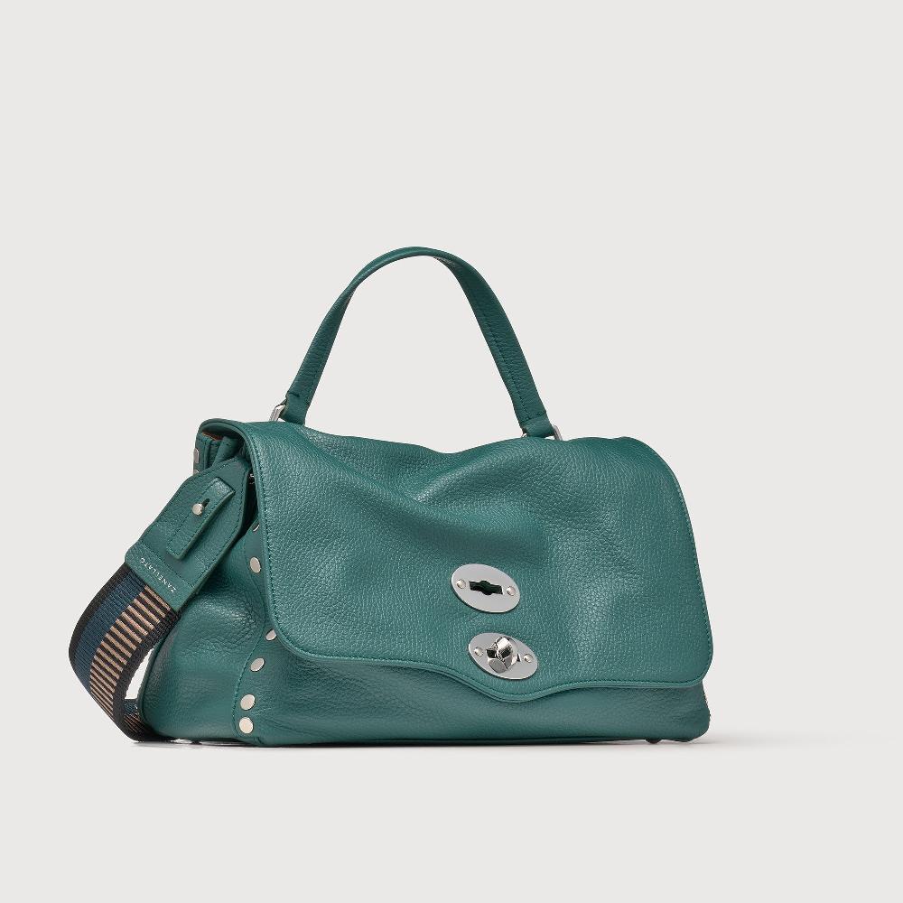Zanellato BORSA POSTINA® SMALL IN PELLE MARTELLATA GREEN ACCA | Zanellato Vendite Flash