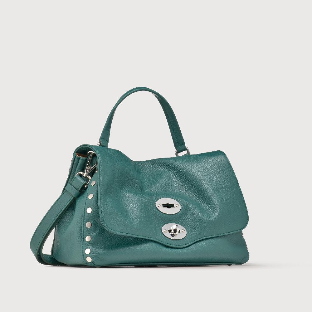Zanellato BORSA POSTINA® SMALL IN PELLE MARTELLATA GREEN ACCA | Zanellato Negozio