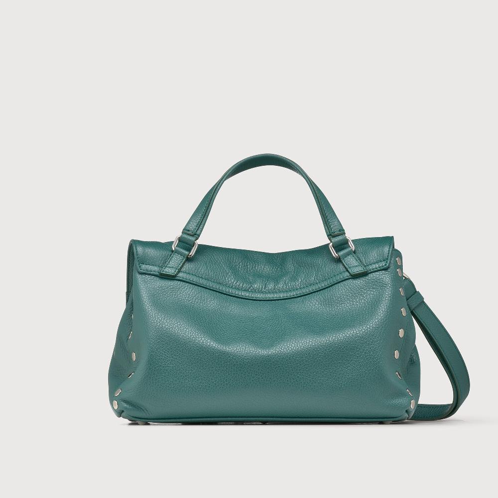 Zanellato BORSA POSTINA® SMALL IN PELLE MARTELLATA GREEN ACCA | Zanellato Negozio