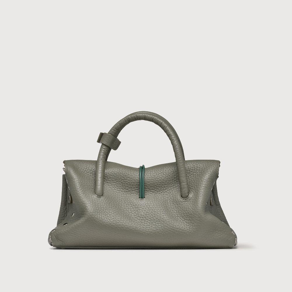 Zanellato BORSA DOTTA® SMALL IN PELLE MARTELLATA GREEN LICHENE | Zanellato Nuova