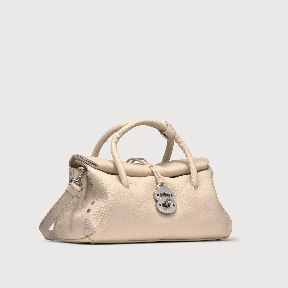 Zanellato BORSA DOTTA® SMALL IN PELLE MARTELLATA WHITE ALABASTRO | Zanellato Moda