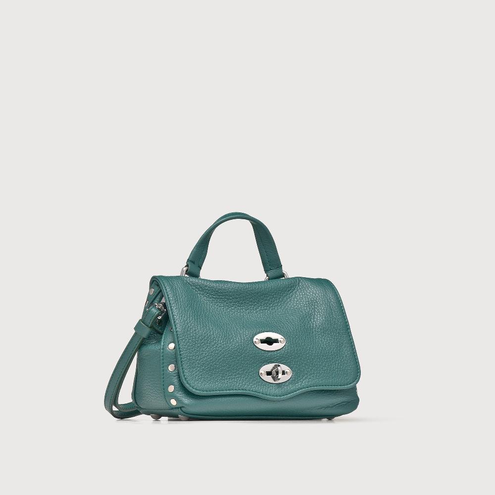 Zanellato BORSA POSTINA® BABY IN PELLE MARTELLATA GREEN ACCA | Zanellato 2025