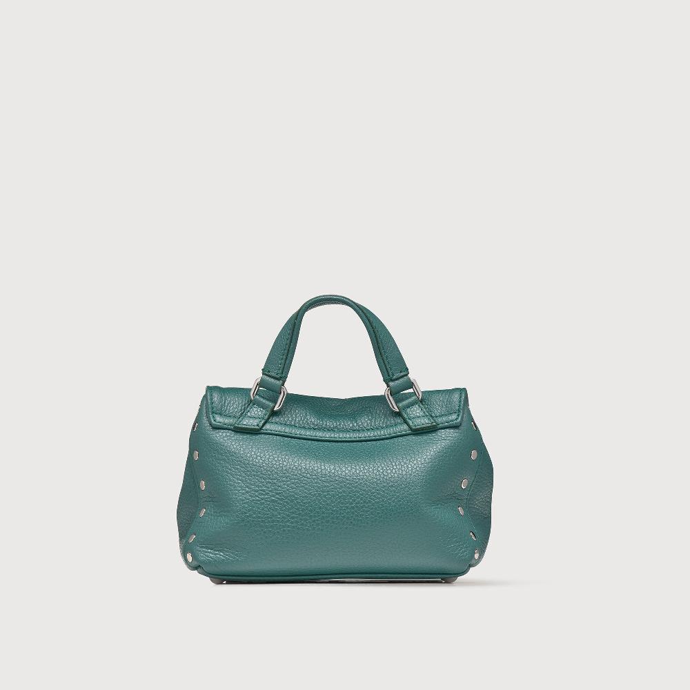Zanellato BORSA POSTINA® BABY IN PELLE MARTELLATA GREEN ACCA | Zanellato 2025