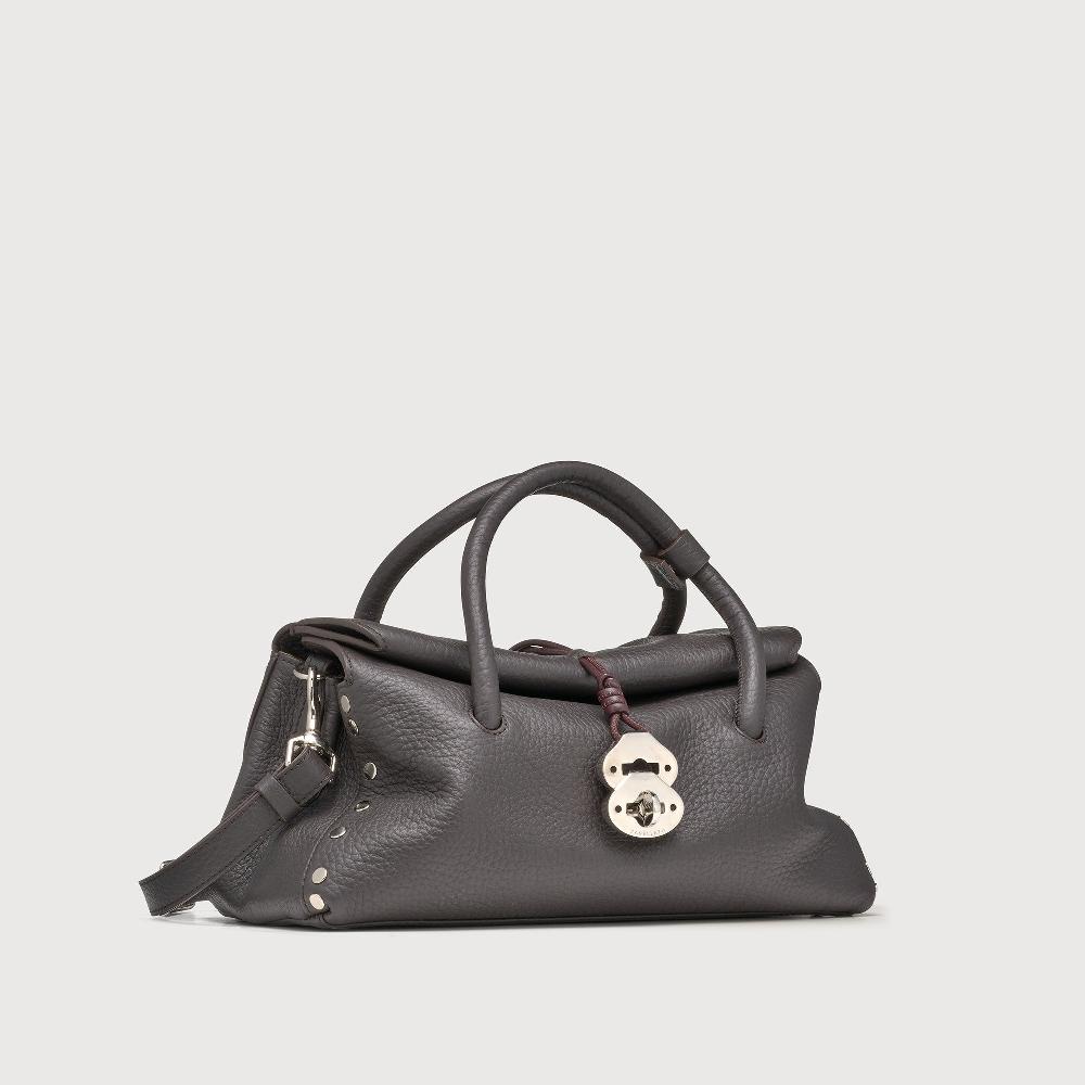 Zanellato BORSA DOTTA® SMALL IN PELLE MARTELLATA BROWN DOLCE AMARO | Zanellato Italy