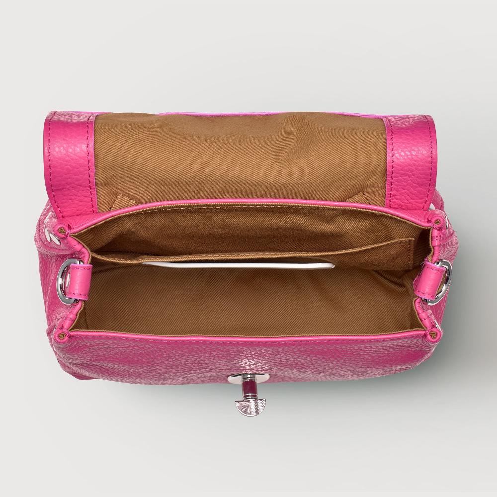 Zanellato BORSA POSTINA® BABY IN PELLE MARTELLATA PINK ORCHIDEA | Zanellato In Linea