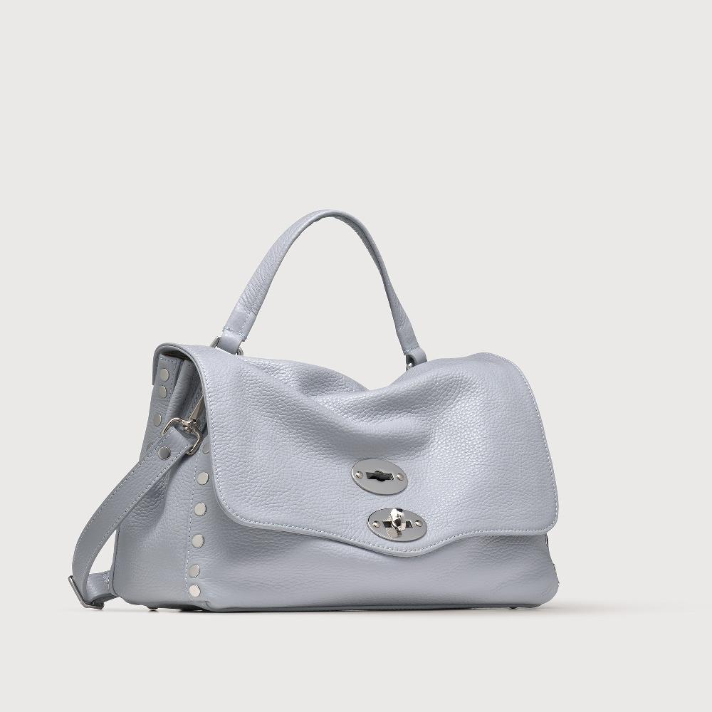 Zanellato BORSA POSTINA® SMALL IN PELLE MARTELLATA GREY CLOUD | Zanellato Qualità
