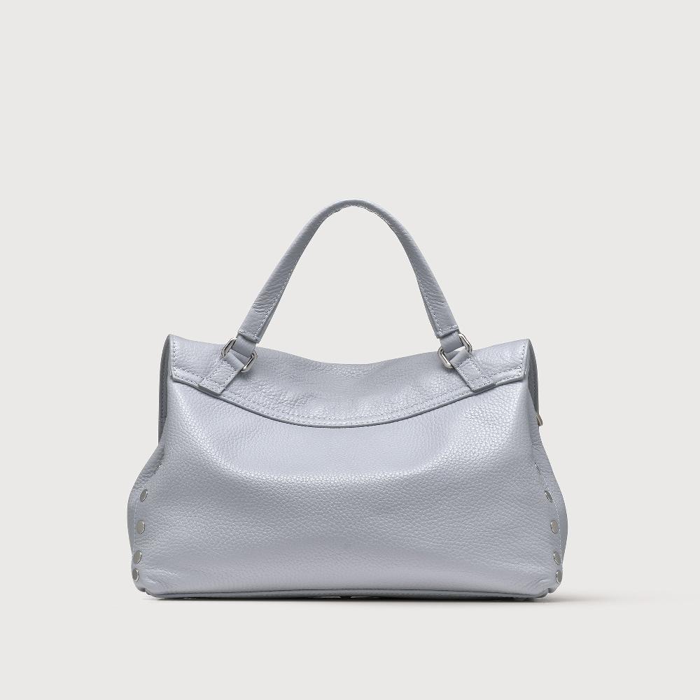 Zanellato BORSA POSTINA® SMALL IN PELLE MARTELLATA GREY CLOUD | Zanellato Qualità