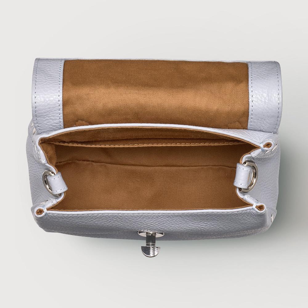 Zanellato BORSA POSTINA® BABY IN PELLE MARTELLATA GREY CLOUD | Zanellato Vendita
