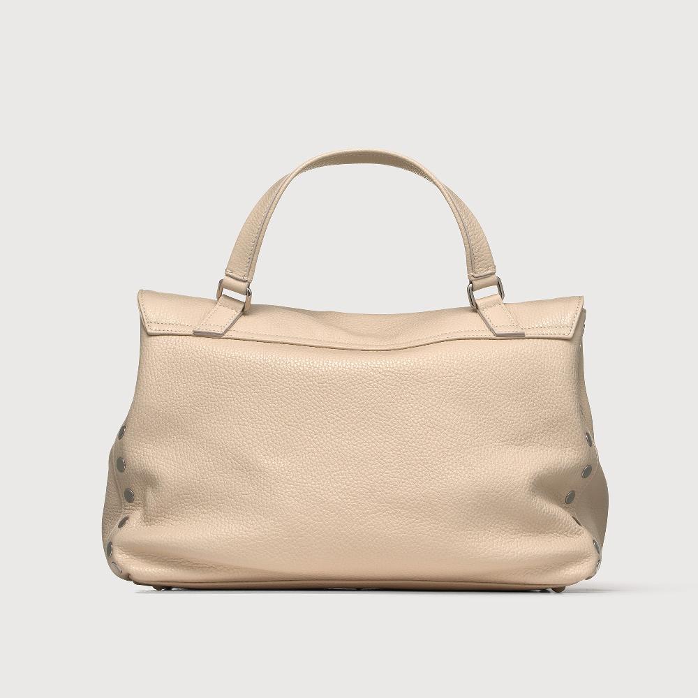 Zanellato BORSA POSTINA® MEDIUM IN PELLE MARTELLATA WHITE BIANCONE | Zanellato Spedizione Gratuita