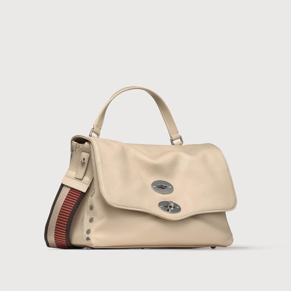 Zanellato BORSA POSTINA® SMALL IN PELLE MARTELLATA WHITE BIANCONE | Zanellato Pezzi Unici