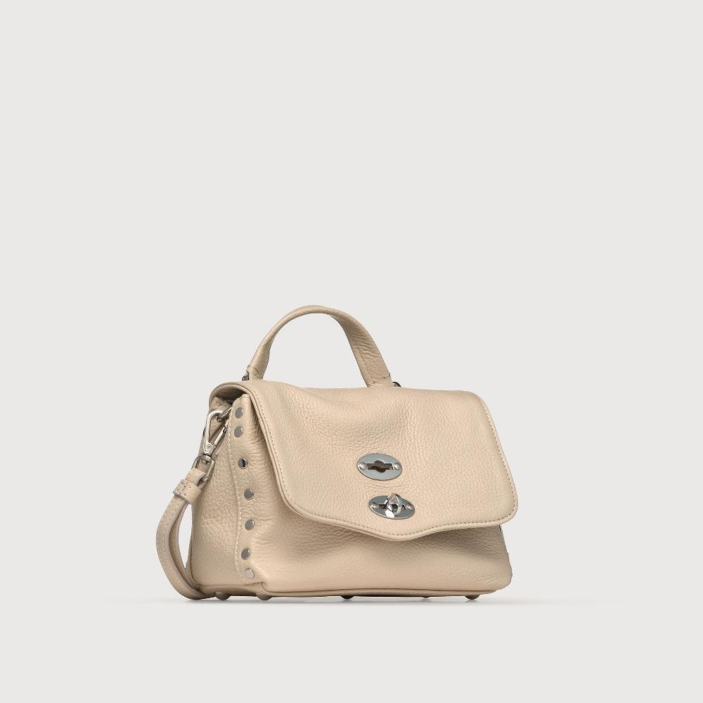 Zanellato BORSA POSTINA® BABY IN PELLE MARTELLATA WHITE BIANCONE | Zanellato Soddisfazione Garantita