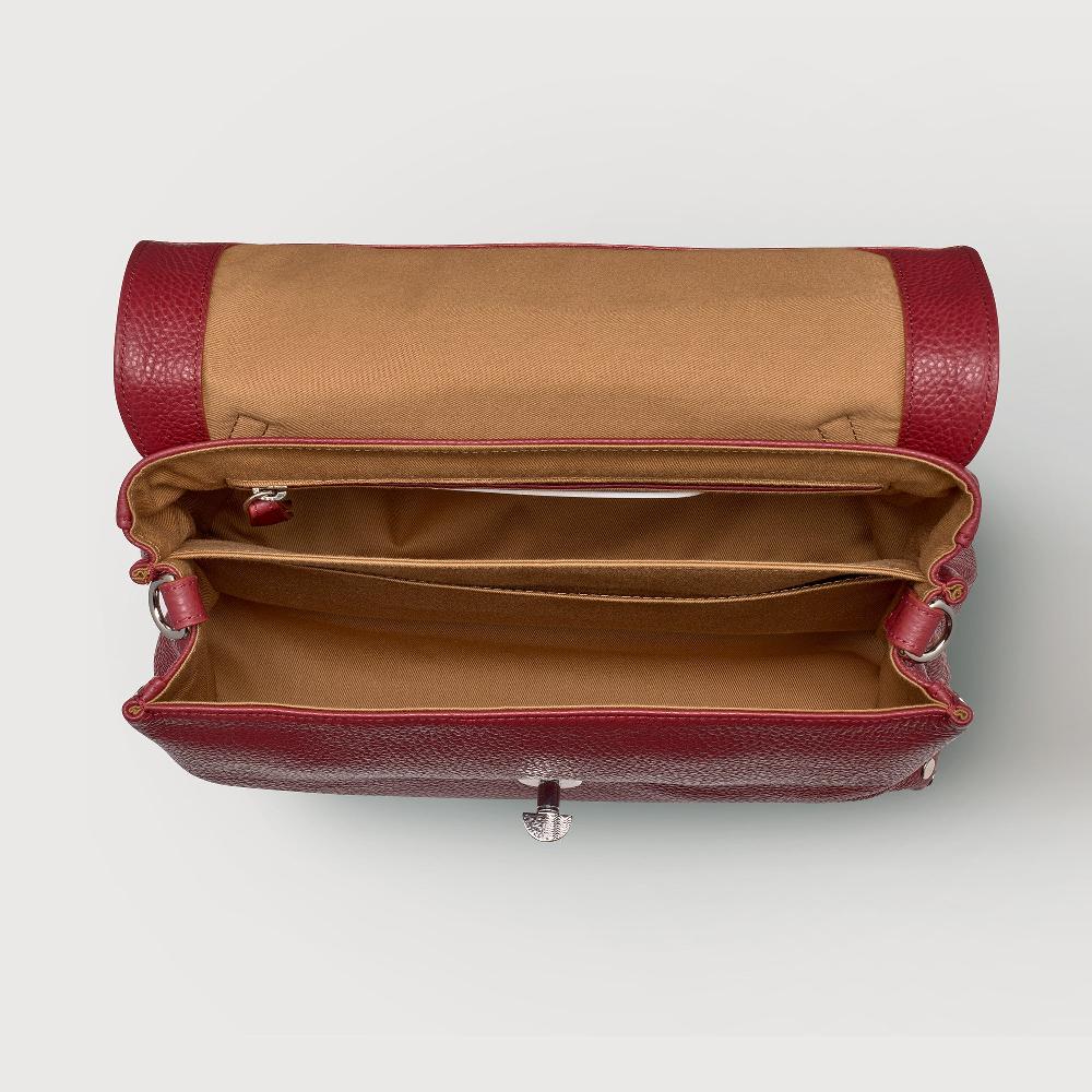 Zanellato BORSA POSTINA® SMALL IN PELLE MARTELLATA RED OPERA | Zanellato Acquista Ora