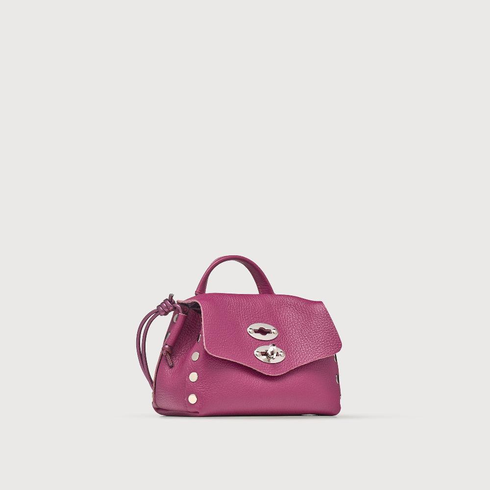 Zanellato BORSA POSTINA® SUPER BABY IN PELLE LAMINATA PURPLE BONARDA | Zanellato Promozione Limitata
