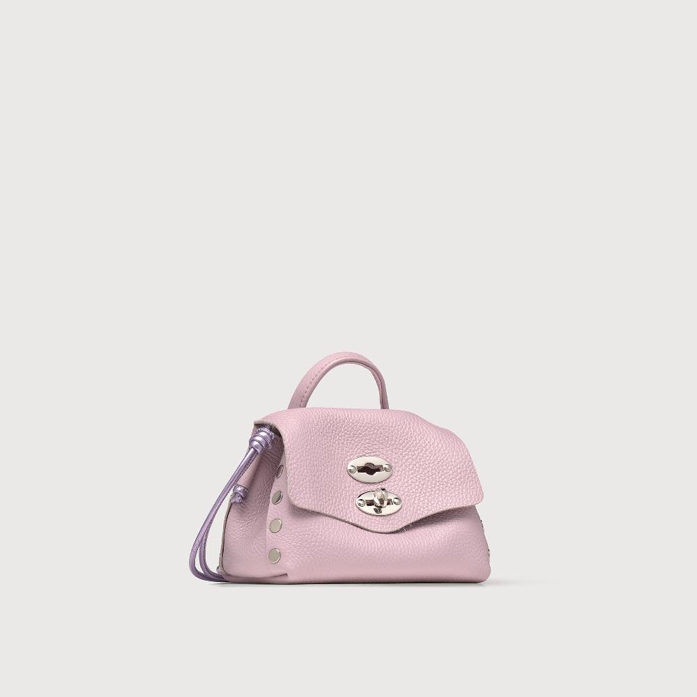 Zanellato BORSA POSTINA® SUPER BABY IN PELLE LAMINATA PURPLE GLICINE | Zanellato Fino Al -60%