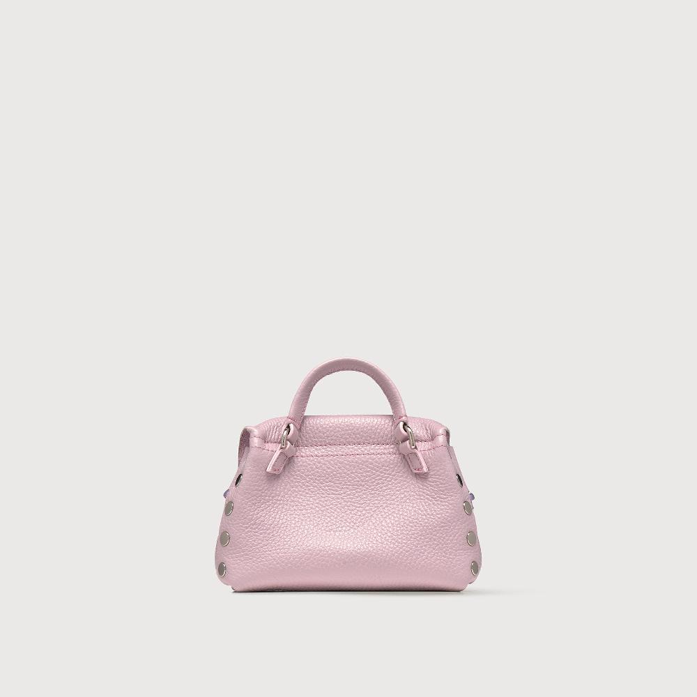 Zanellato BORSA POSTINA® SUPER BABY IN PELLE LAMINATA PURPLE GLICINE | Zanellato Fino Al -60%