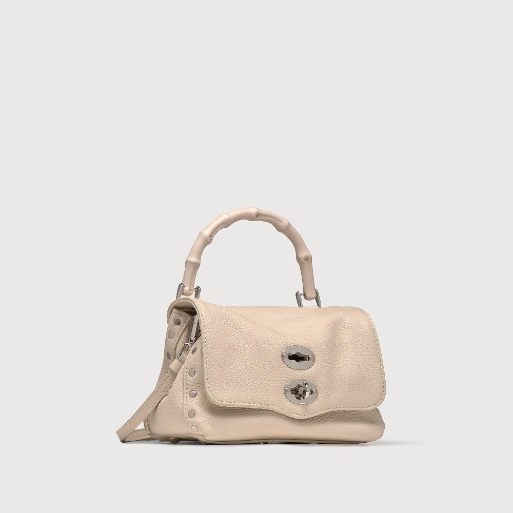Zanellato BORSA POSTINA® BABY IN PELLE MARTELLATA WHITE BIANCONE | Zanellato Prezzo Ridotto